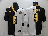Nike Saints 9 Drew Brees Black And White Split C Patch Vapor Untouchable Limited Jersey Dzhi,baseball caps,new era cap wholesale,wholesale hats